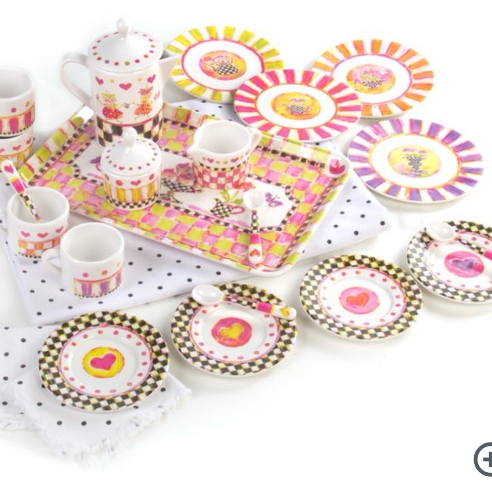 Adorable Mackenzie Childs Children’s Tea Set